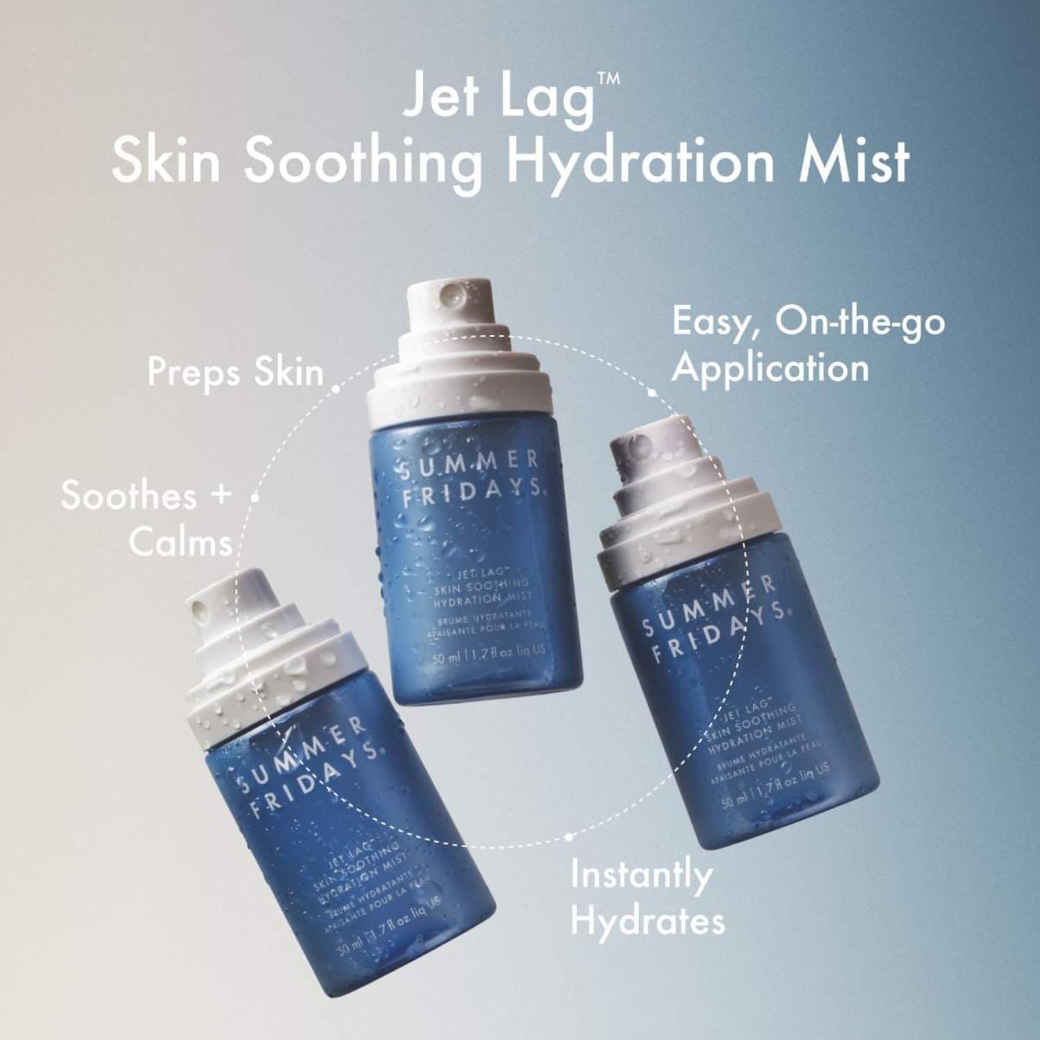 Summer Fridays Jet Lag Hydration Face Mist – Soothing Facial Spray for Glow & Skin Barrier Support (1.7 oz) - Image 4