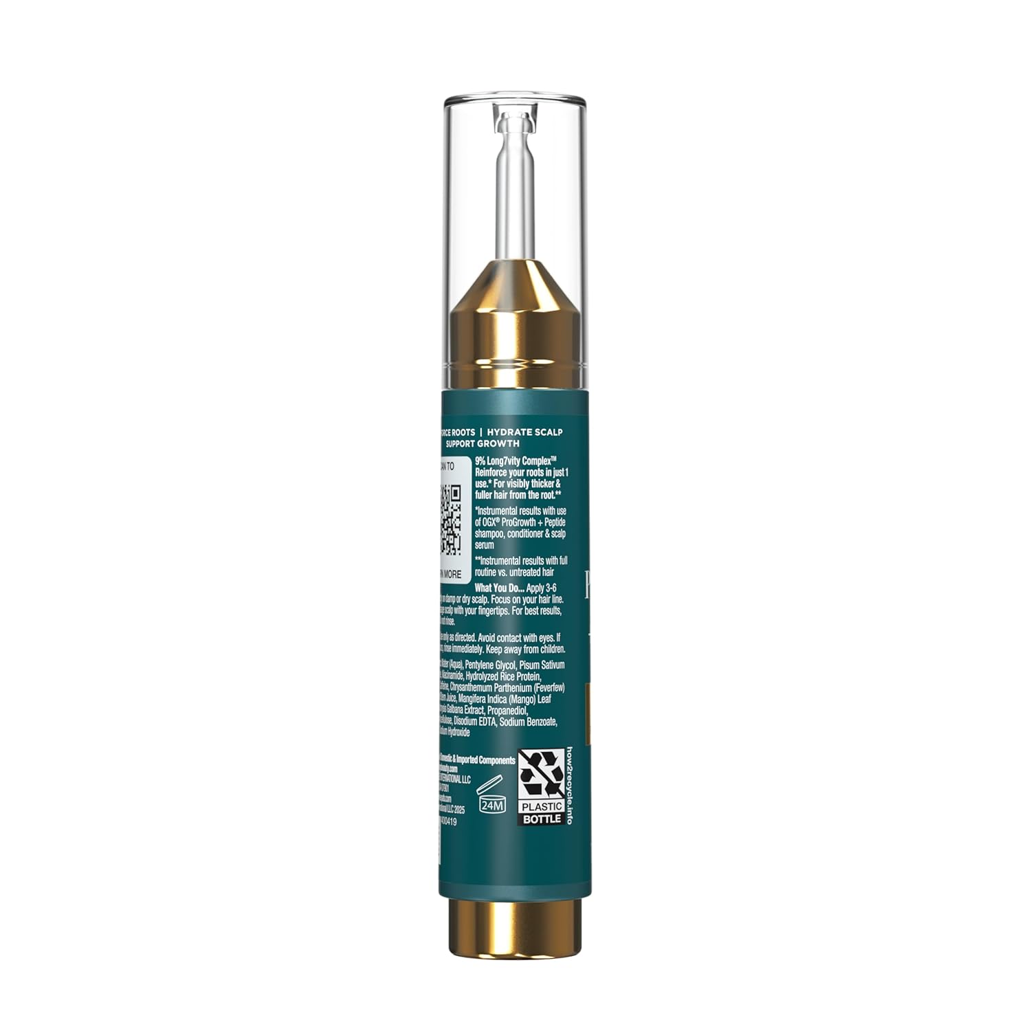 OGX ProGrowth + Peptide Scalp Serum, Strengthens & Densifies by Hydrating the Scalp and Reinforcing Roots to Support Natural Hair Growth, 0.33 fl. oz - Image 10