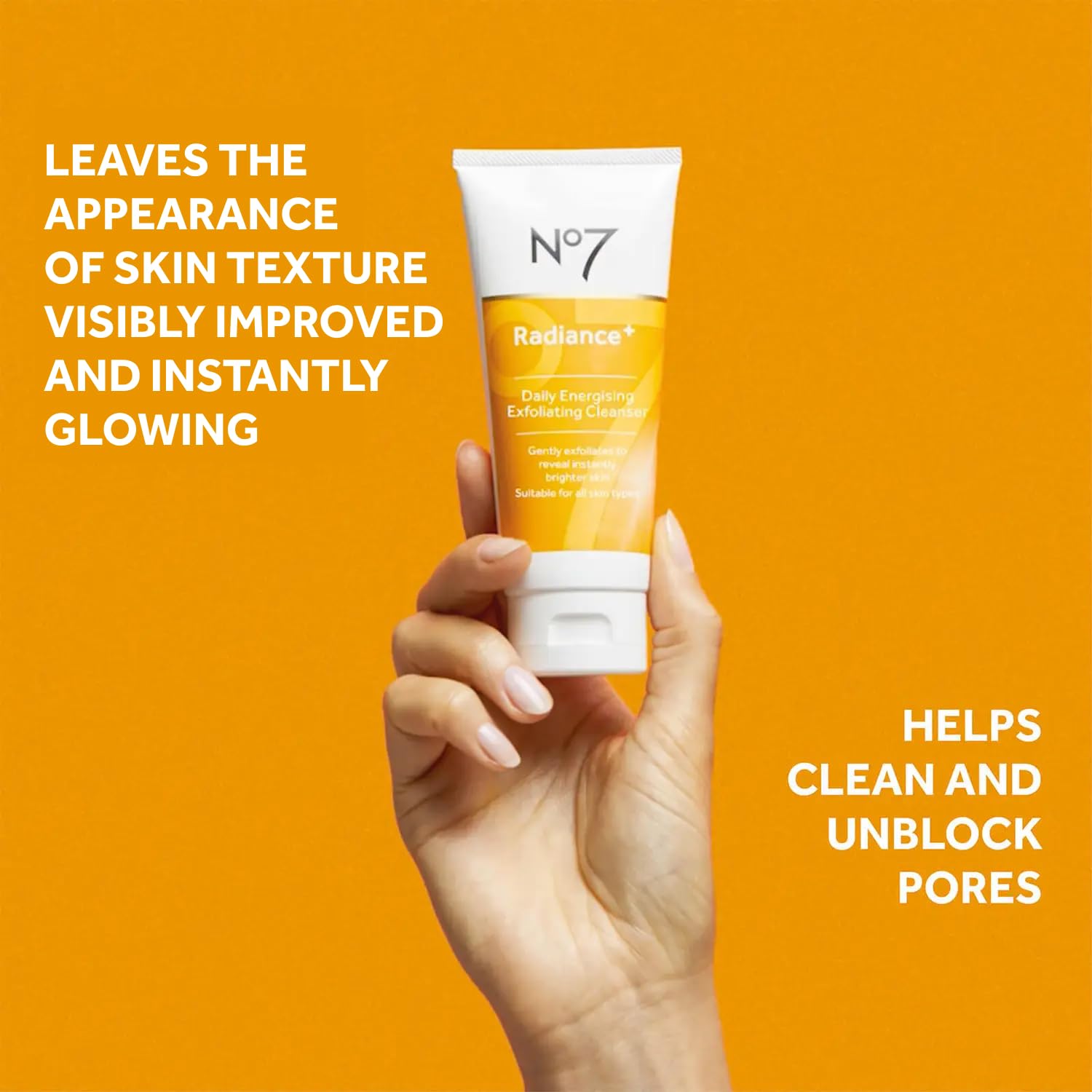 No7 Radiance Trio Gift Set - Includes Radiance+ Brightening Vitamin C Face Moisturizer, 15% Vitamin C Facial Serum, and Daily Energizing Exfoliating Face Wash (3 pieces) - Image 6