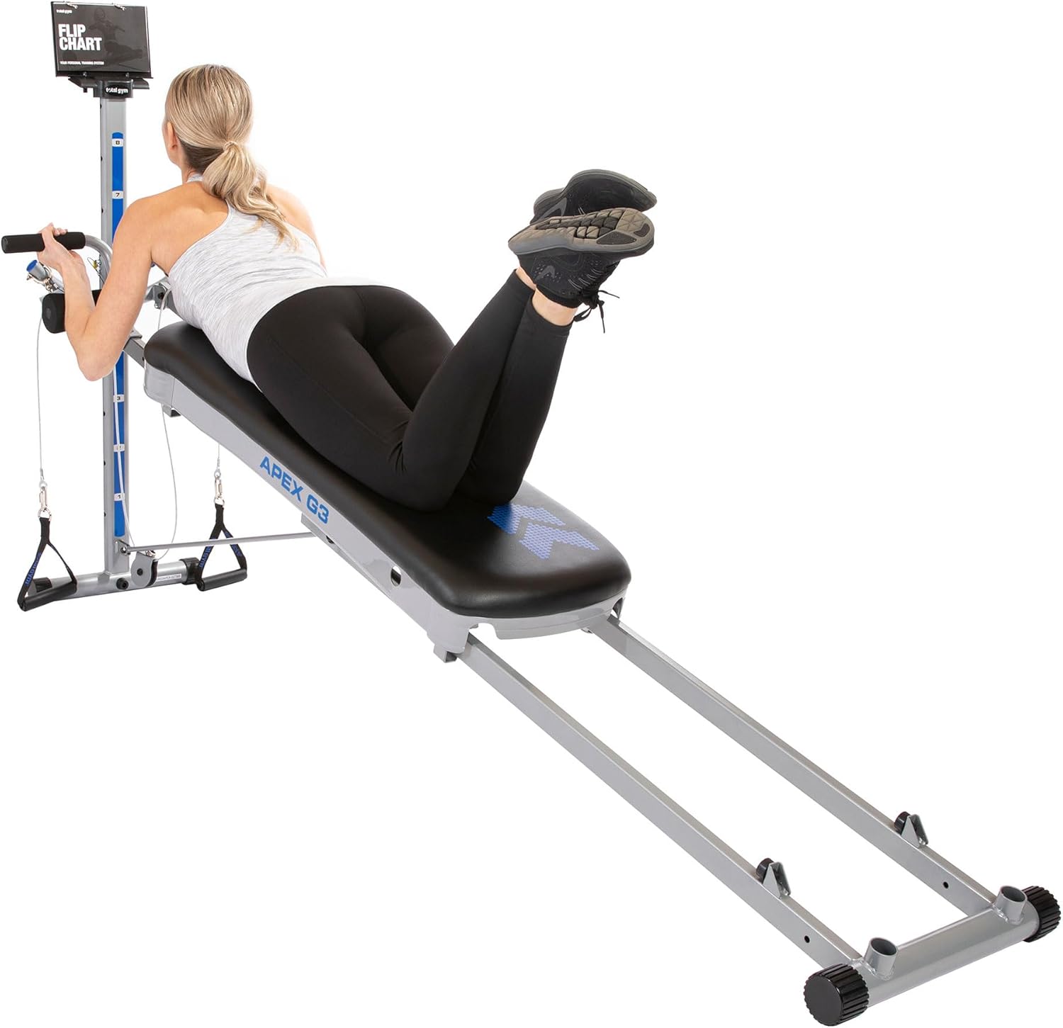 Total Gym Apex G3, Slim-Frame Incline Bodyweight Training Home Exercise Machine w/ 8 Levels of Resistance, Squat Stand, & Basic Accessory Set - Image 8