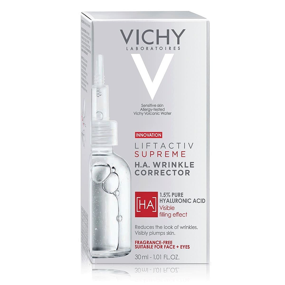 Vichy LiftActiv H.A. Wrinkle Corrector, Hyaluronic Acid Serum For Face, 1.5% Hyaluronic Acid + Vitamin C, Hydrating Serum, Plumping & Firming, Anti Aging Serum For Wrinkles & Fine Lines - Image 9