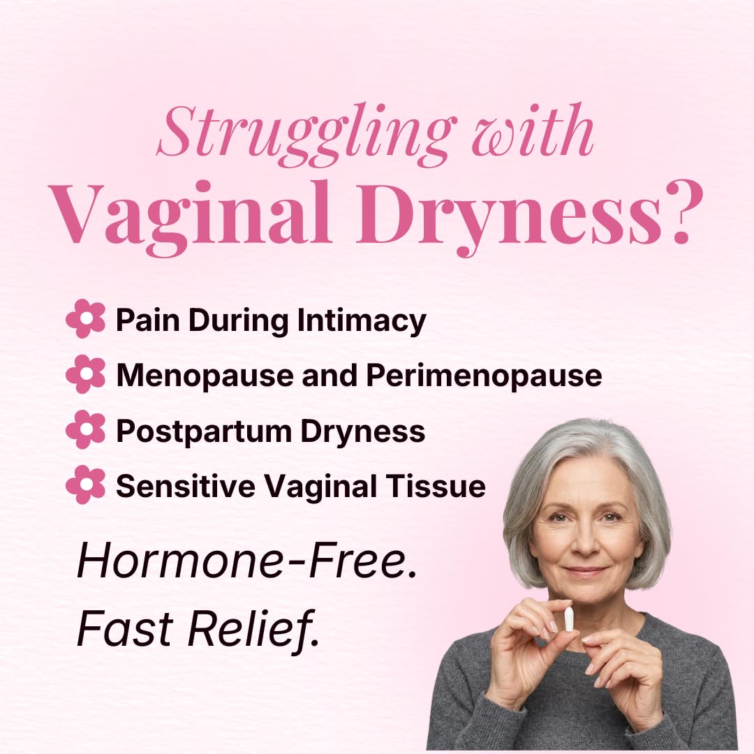VLUSH Vaginal Moisturizer: Hormone-Free Hyaluronic Acid Suppositories for Dryness & Intimate Comfort – Clean Support for Menopause & Perimenopause (10pk) - Image 3