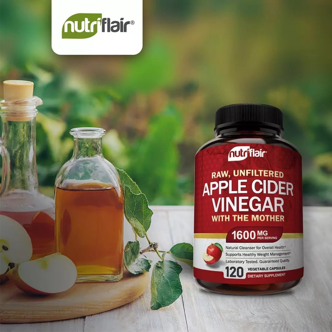 Apple Cider Vinegar Capsules with The Mother - 120 Vegan ACV Pills - Best Supplement for Healthy Weight Loss, Diet, Keto, Digestion, Detox, Immune - Powerful Cleanser & Appetite Suppressant Non-GMO - Image 7