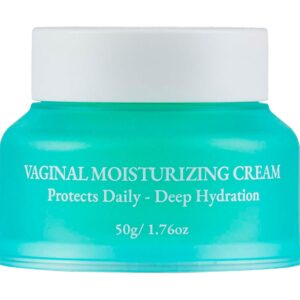Natural Vaginal Moisturizer Cream, Vulva Balm for Dryness, Itching, Redness and Irritation, Organic Vulva Cream for Menopause Support, No Fragrance, 1.76 oz