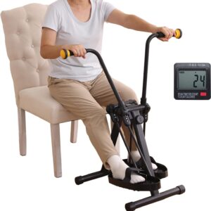 Pedal Exerciser Bike for Seniors, Arm Leg Hand and Knee Elderly Exercise Equipment, Sitting Home Exercise Machine for Total Body, Upper and Lower Limb Trainer