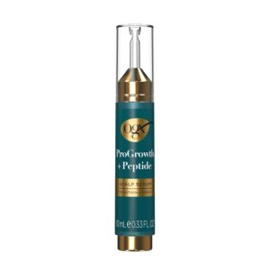 OGX ProGrowth + Peptide Scalp Serum, Strengthens & Densifies by Hydrating the Scalp and Reinforcing Roots to Support Natural Hair Growth, 0.33 fl. oz