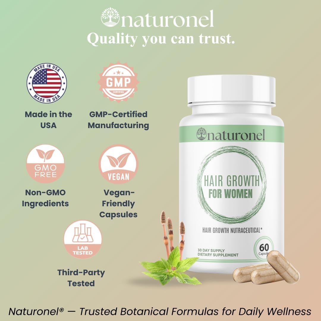 Women's Balance Hair Growth Supplements, Ages 45 and Up - Supports Healthy Hair, Skin & Nails - Customer Proven for Visibly Thicker Hair and Scalp Coverage, Natural Thicker Hair Growth Supplement (1) - Image 5