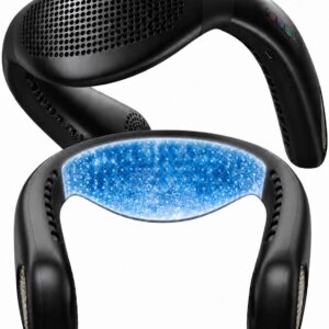 TORRAS COOLiFY Air 2026 Upgraded Neck Fan Air Conditioner, Dual-Airflow Pro Cooling, Ultra Light Portable Fan Rechargeable, Personal Cooling Fan Travel Essentials, Gift for Dad Husband Father, Black