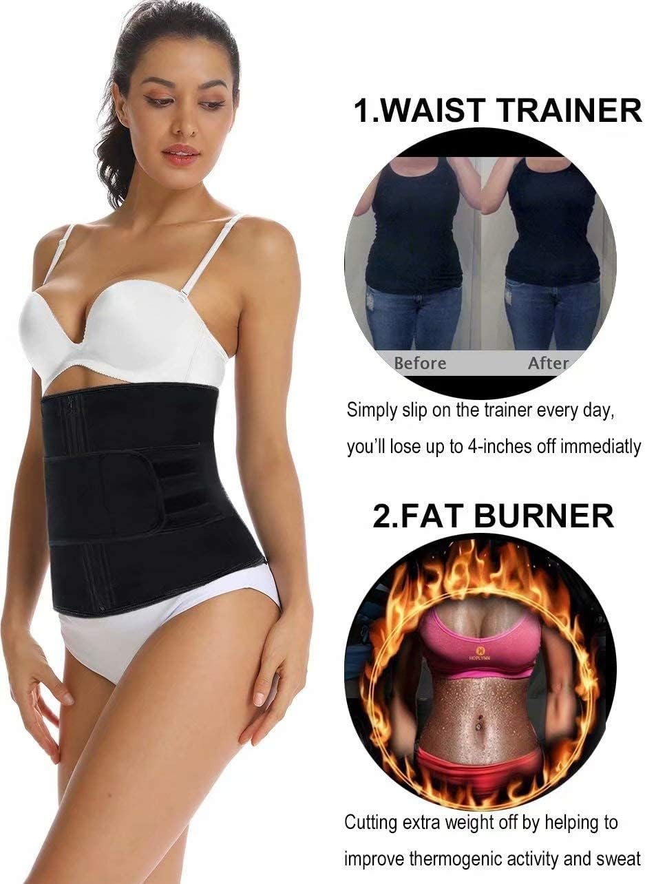 HOPLYNN Neoprene Sweat Waist Trainer Corset Trimmer Shaper Belt for Women - Image 2