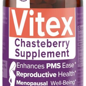 Intimate Rose Vitex Chasteberry Supplement for Women, 1000 mg - Chaste Tree Berry for Hormone Balance, Fertility & PMS Support, Regulate Cycles - 60 Capsules