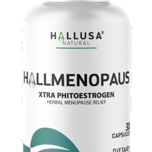"N/A" Hallmenopaus - Menopause Supplements for Women, 30 Capsules, Hormonal & Estrogen Balance, Mood, Hot Flashes, Night Sweats Support, 40% Soy Isoflavones 200 mg & Ipriflavone 300 mg