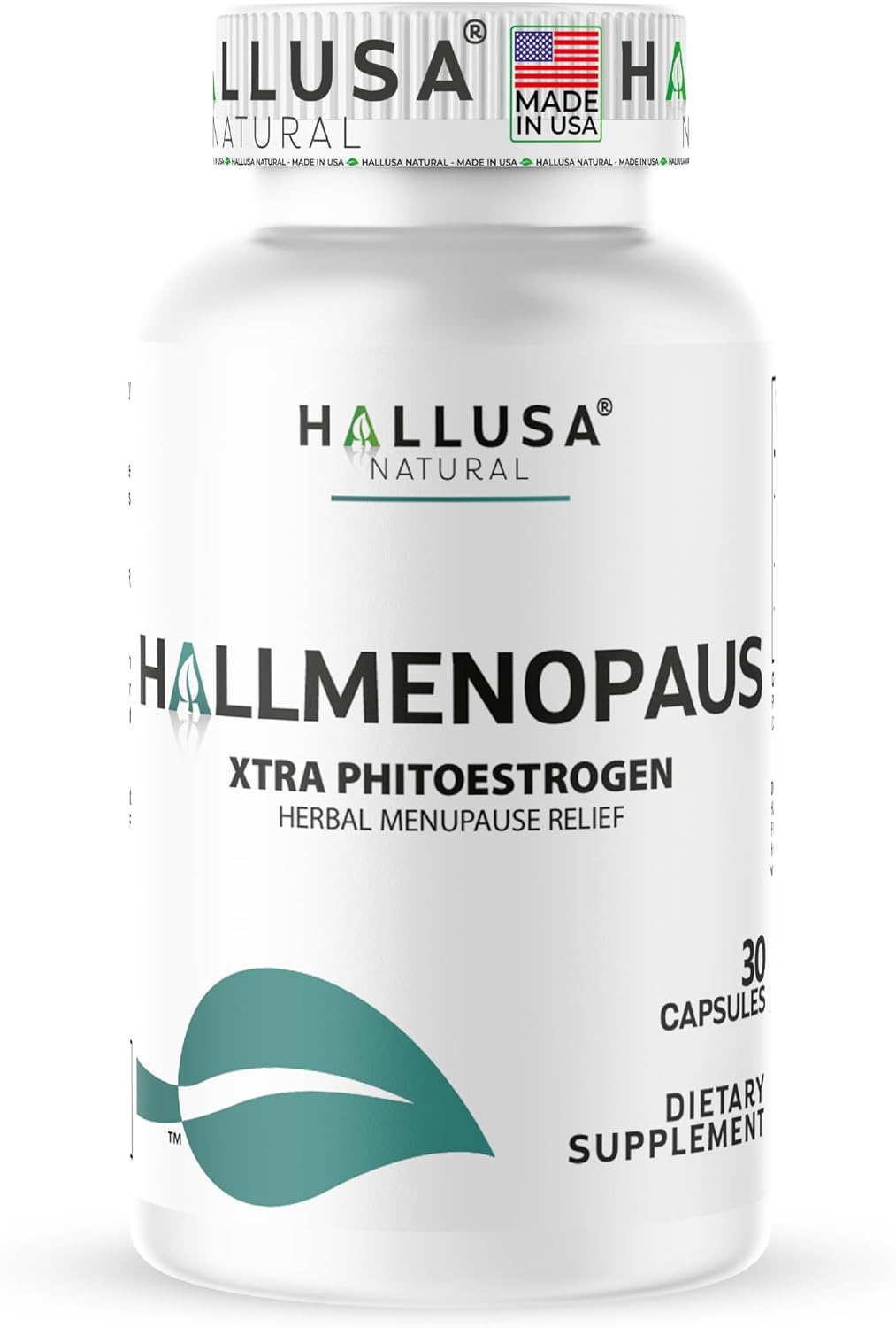 "N/A" Hallmenopaus - Menopause Supplements for Women, 30 Capsules, Hormonal & Estrogen Balance, Mood, Hot Flashes, Night Sweats Support, 40% Soy Isoflavones 200 mg & Ipriflavone 300 mg