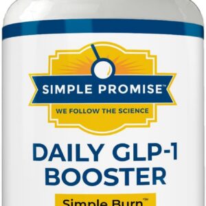 Simple Burn Daily GLP-1 Booster Weight Management Supplement with Berberine HCl for Women - GLP1 Natural Appetite Suppressant - Supports Fat Metabolism & Craving Control - 60 Capsules