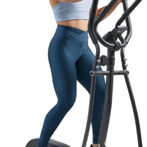 Sunny Health & Fitness Smart Upright Elliptical w/Pulse Sensor Built-in, Indoor Full-Body Cross-Training & Cardio Exercise Machine for Home, Free SunnyFit App Connection