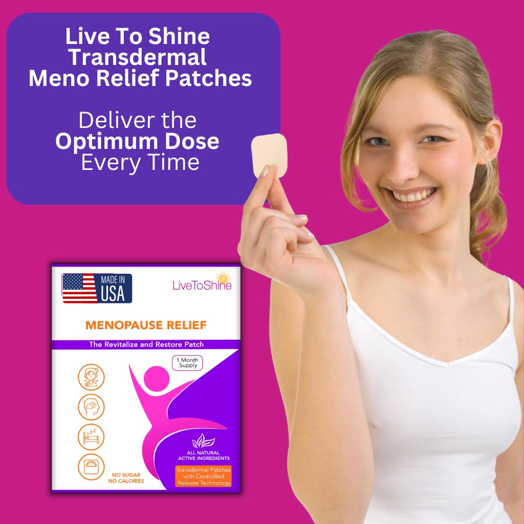Menopause & Perimenopause Relief Patch for Women – Hot Flash, Mood & Symptom Support – Black Cohosh, Ashwagandha & More – 30 Topical Patches – USA Made by Live to Shine - Image 5
