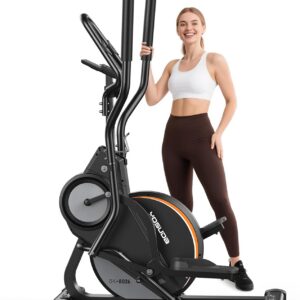 YOSUDA Elliptical Exercise Machine, Compact 3-in-1 (Elliptical + Cardio Climber + Stair Stepper) Elliptical for Home with 45°Incline, 15.5IN Stride, 16 Levels Resistance, Support Kinomap/Fed APP
