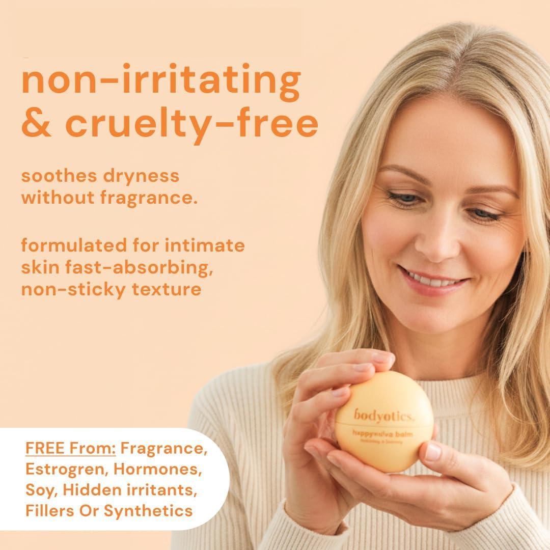 Bodyotics Vulva Balm - Fragrance-Free Vaginal Moisturizer for Dryness, Itching and Discomfort - No Hormones - Soothing Moisture Balm for Silky External Vulval Area - 2oz - Image 2