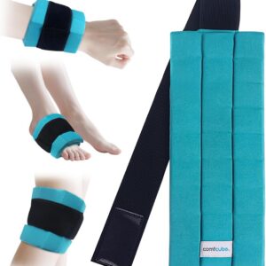 Ice Pack for Injuries, Reusable 2 Hours Long Lasting Flexible Cold Ice Pack Wrap for Swelling, Bruises, Sprain, Joint and Muscle Pain Relief, for Ankle, Wrist, Elbow & More Green