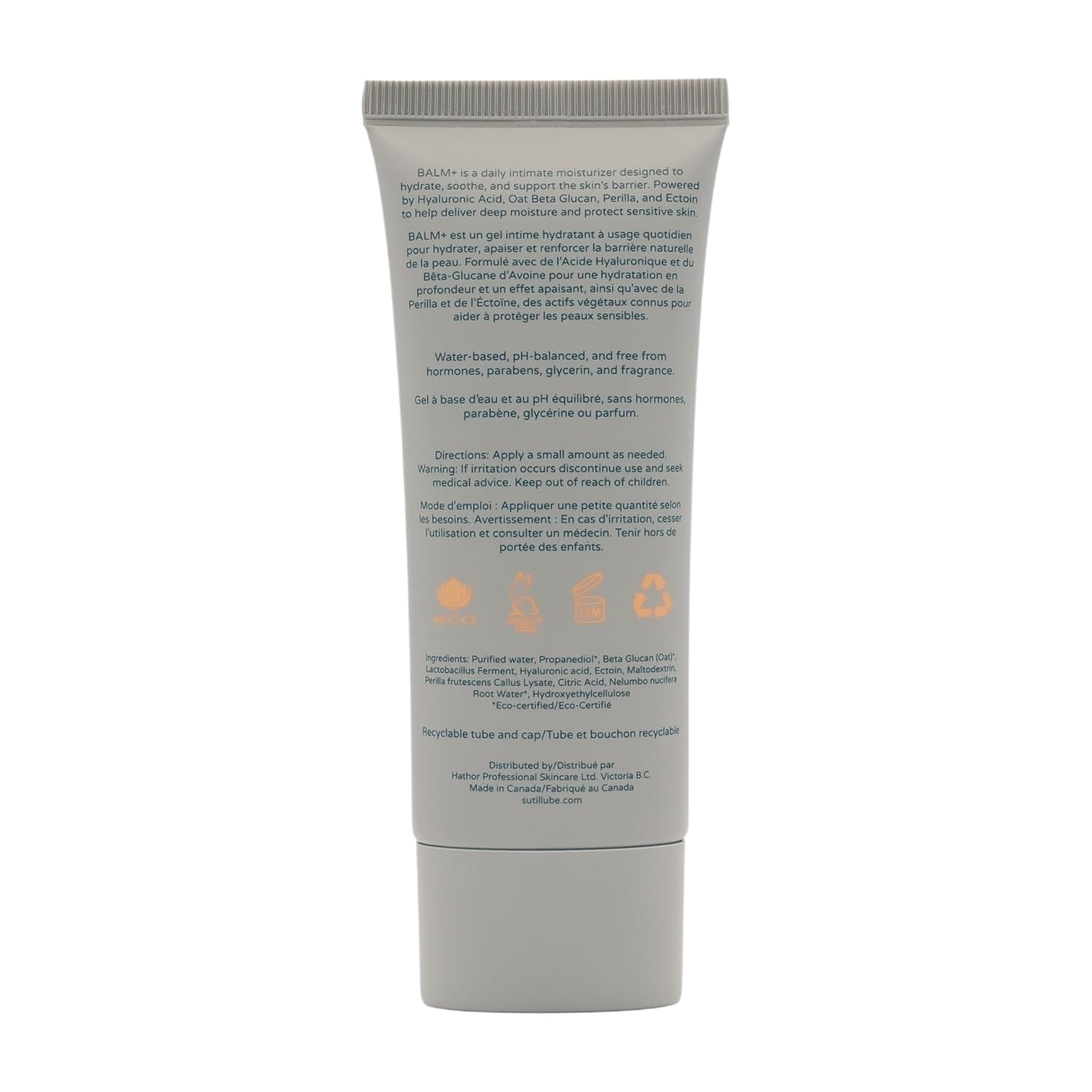 SUTIL Balm+ Intimate Moisturizer for Women - Hormone-Free Daily Hydration for Sensitive Skin, Water-Based, Fast Absorbing, Non-Sticky, Hyaluronic Acid & Ectoin, 2 oz - Image 2
