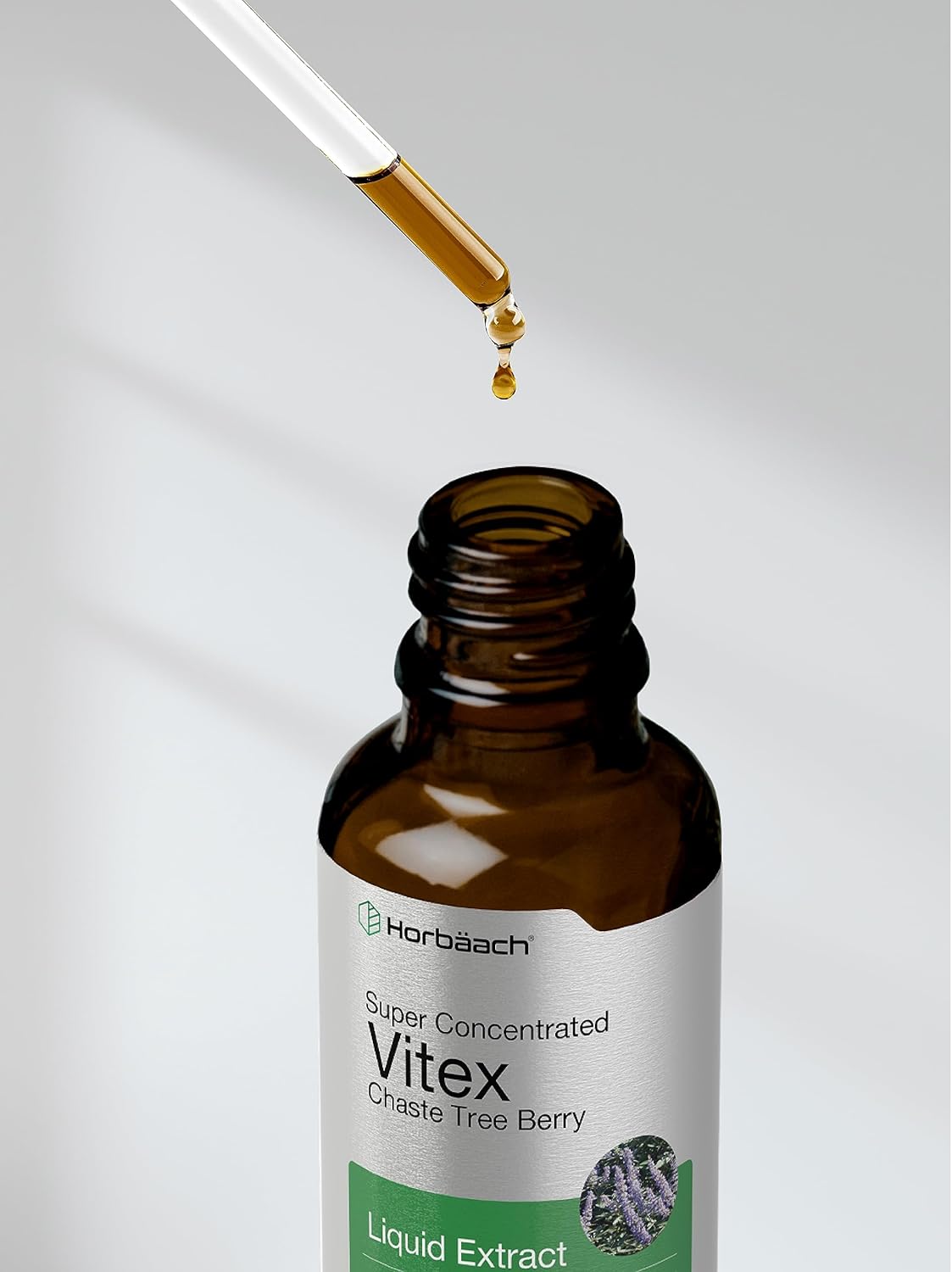 Horbäach Vitex Berry Chasteberry Extract Tincture | 2 fl oz | Super Concentrated Liquid | Alcohol Free Chaste Tree Berry Supplement | Vegetarian, Non-GMO, Gluten Free - Image 8