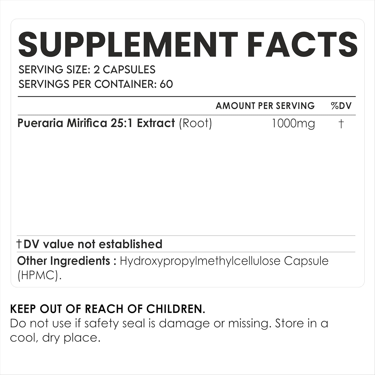 AMALTH Pueraria Mirifica Capsules 1000 mg 120 Capsules Estrogen Supplement for Women, Men and Transgender, Menopause Relief, Female Wellness Support Pills - Image 2