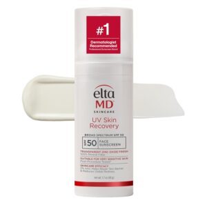 EltaMD UV Skin Recovery Face Sunscreen with Zinc Oxide, All Mineral, Safe for Sensitive Skin SPF 50