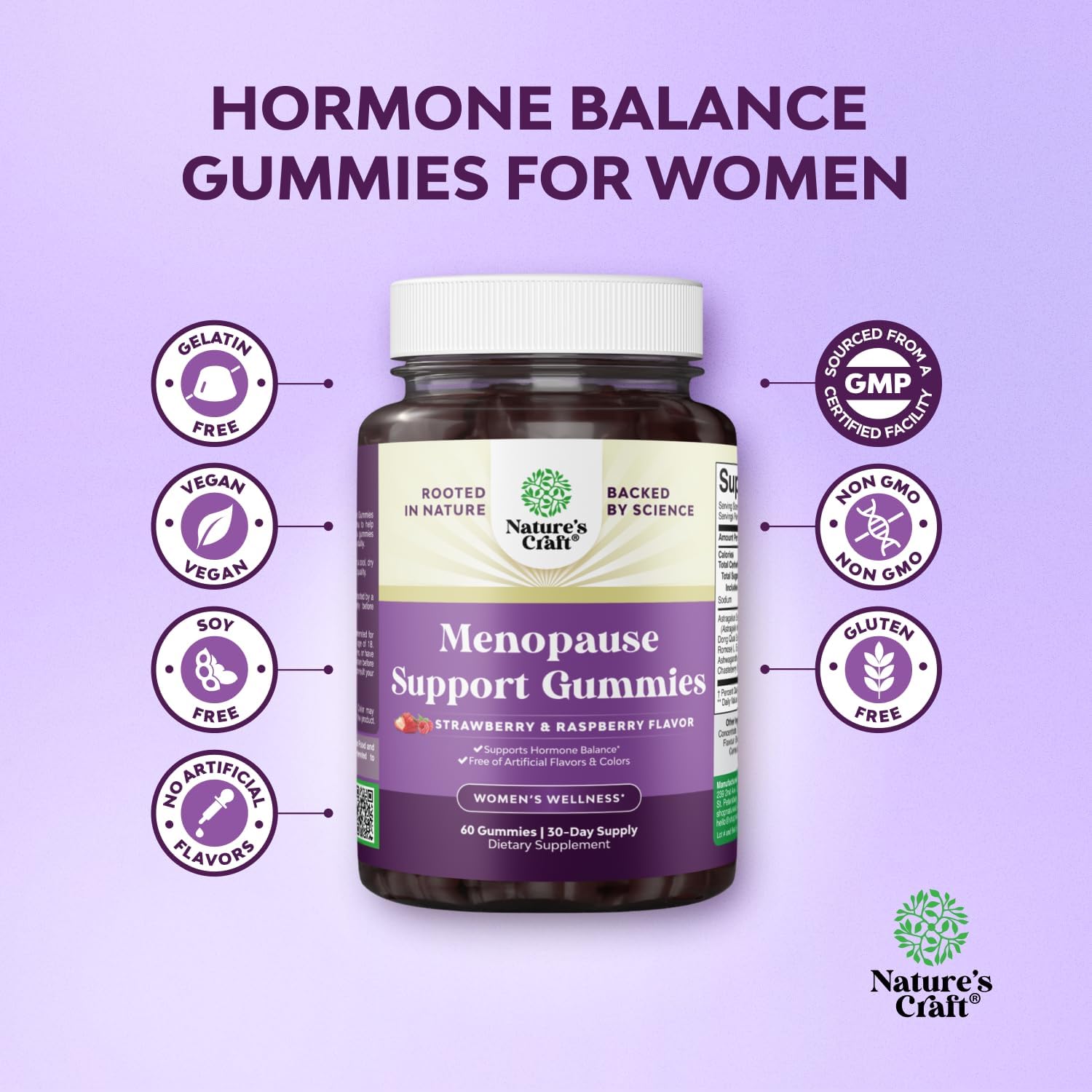 Menopause Gummies for Women – Hormone Balance Support with Dong Quai, Ashwagandha & Black Cohosh (60 Count) - Image 7