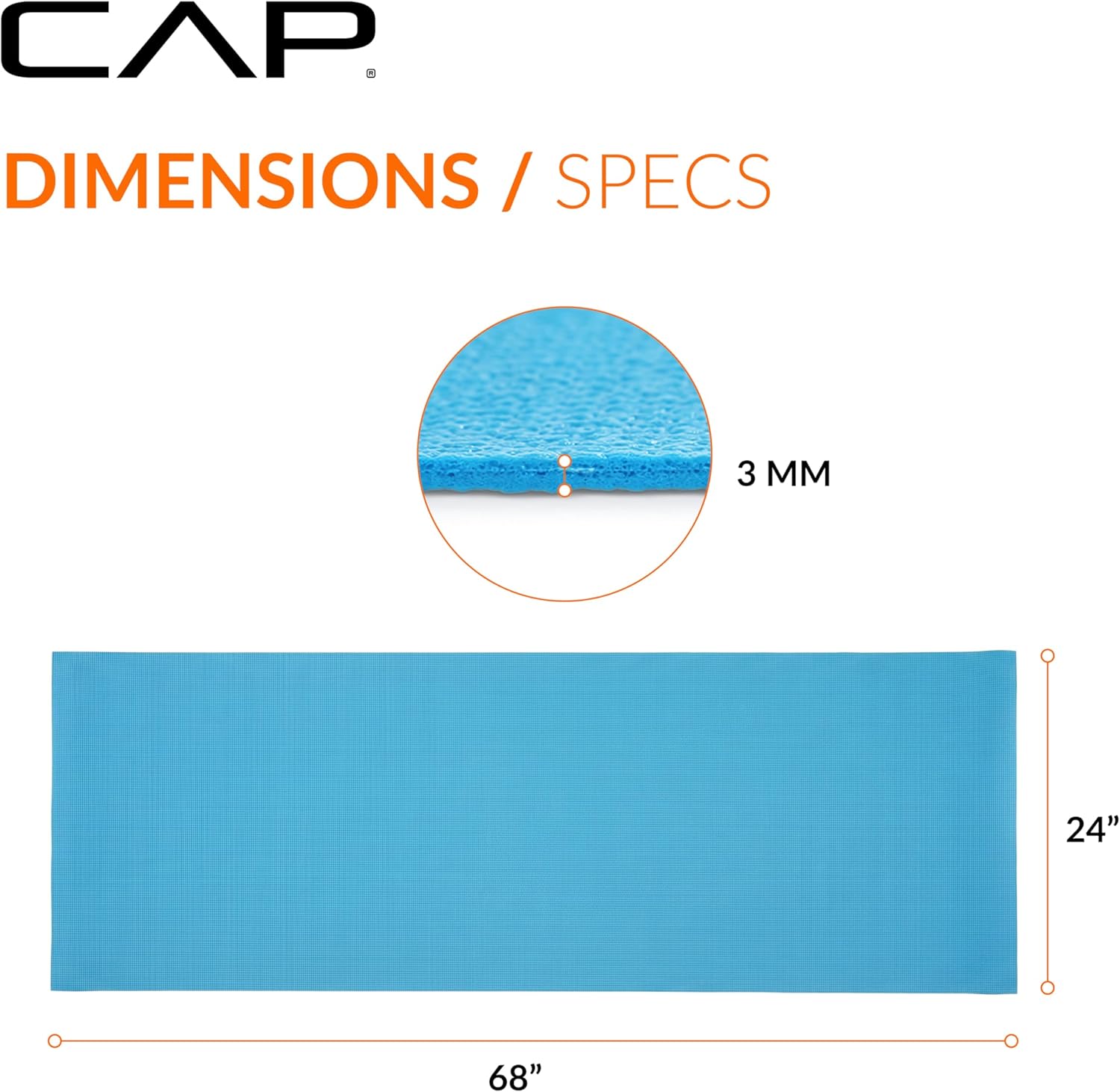 CAP Barbell Non-Slip Yoga & Fitness Mat | Multiple Options - Image 4
