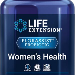 Life Extension FLORASSIST® Probiotic Women's Health, Vaginal Health, Digestive Health, Immune Health, Gluten-Free, Non-GMO, Vegetarian, Once-Daily Formula, 30 Capsules
