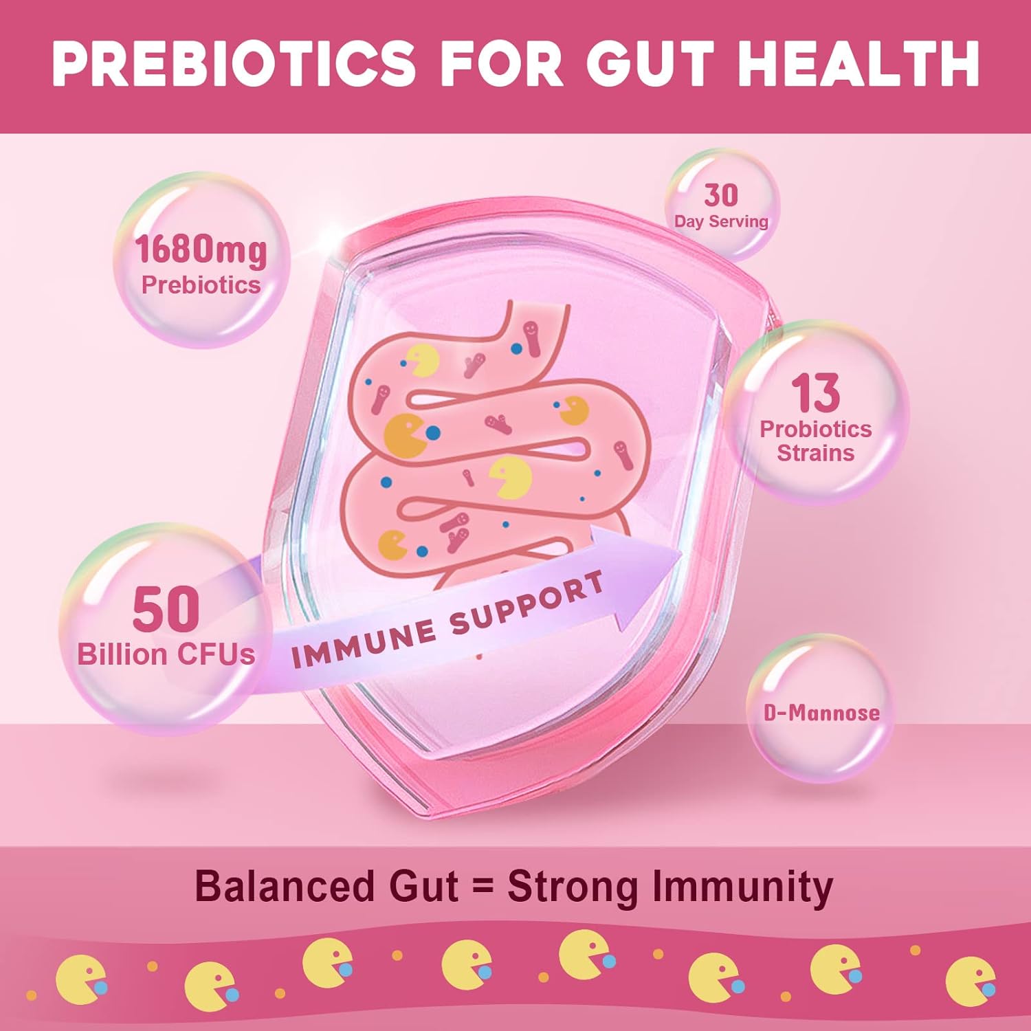 NATURE TARGET Probiotics for Women Probiotic Powder - 50 Billion CFUs, 13 Strains Supports for Digestive Vaginal Health, Bloating Relief, 30 Stick Packs - Image 6