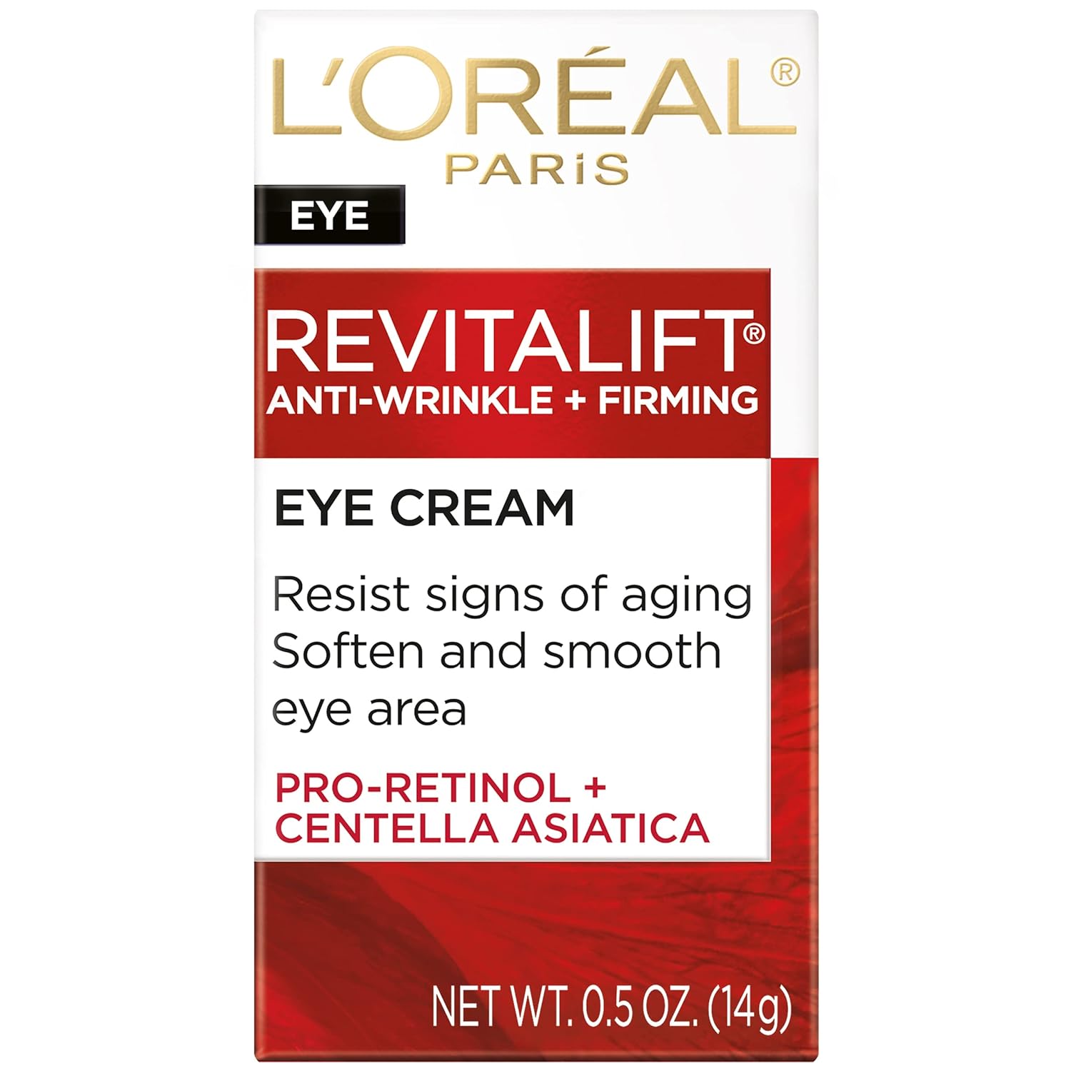 L'Oreal Paris Skincare Revitalift Anti-Wrinkle and Firming Eye Cream with Pro Retinol, Treatment to Reduce Dark Circles, Fragrance Free, 0.5 oz. - Image 2