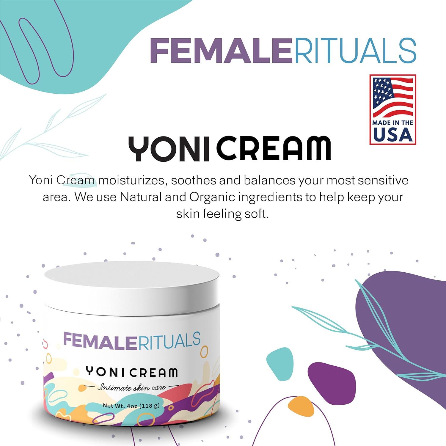 Intimate Vaginal Moisturizer for Women Clinically Tested for Dryness, Itching, Burning & Vagina Odor - All Natural Vaginal Moisture Cream for Feminine Care & Intimate Skin Care 4oz - Image 4