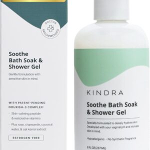 Kindra Soothe Feminine Wash – pH Balanced Unscented Intimate Cleanser for Dryness, Odor & Sensitive Skin