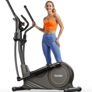 Niceday Elliptical Exercise Machine, Elliptcal Machine for Home, 15.5IN&16IN&20IN Stride Elliptical Machine, 500LBS Loading Capacity, Elliptcal Training Machine with 16 Level Resistance