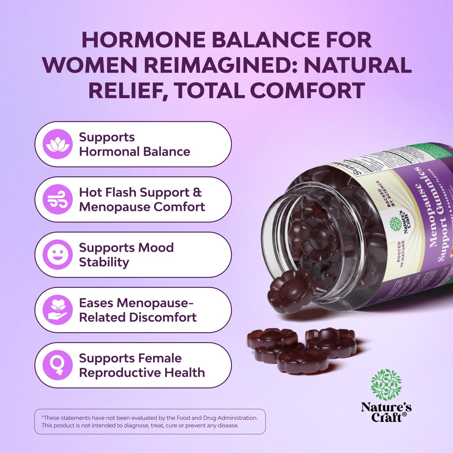 Menopause Gummies for Women – Hormone Balance Support with Dong Quai, Ashwagandha & Black Cohosh (60 Count) - Image 4