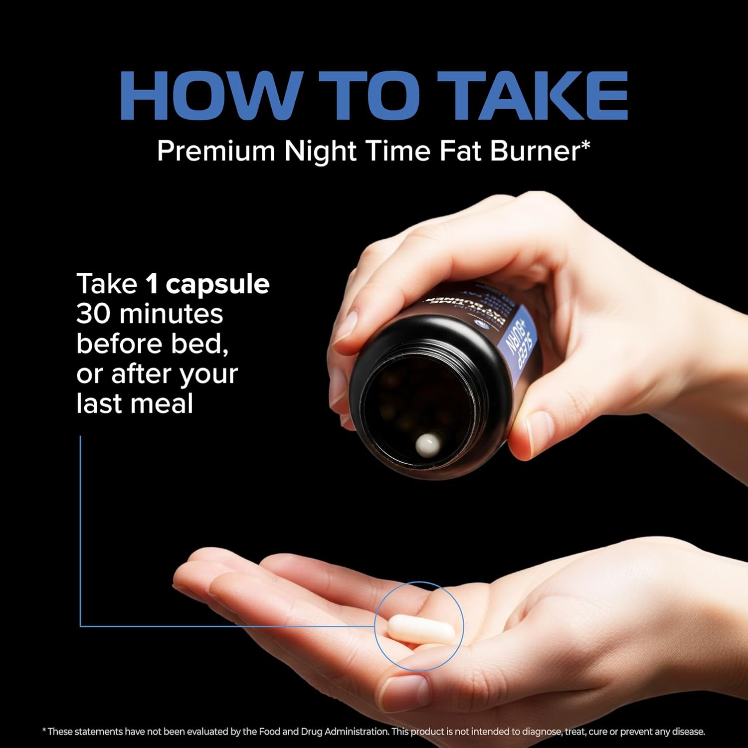 Night Time Fat Burner to Shred While You Sleep | Belly Fat Burner, Carb Blocker & Weight Loss Support Supplements | Lose Weight, Support Metabolism & Fall Asleep Fast | 60 Nighttime Diet Pills - Image 5