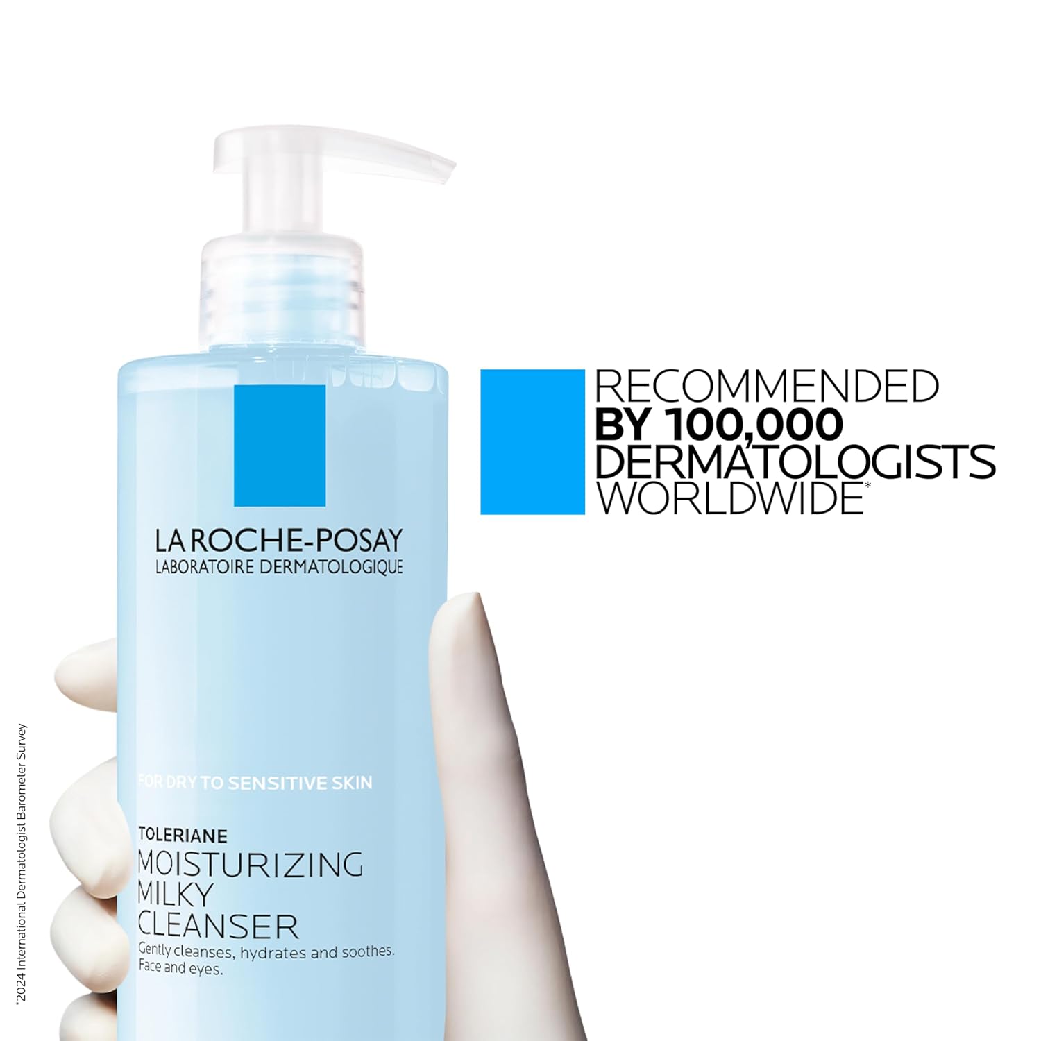 La Roche-Posay Toleriane Moisturizing Milky Cleanser, Gentle Face Cleanser with Glycerin for Dry, Sensitive & Allergy-Prone Skin, Face Wash for Hydration, Makeup Remover Cleanser, 13.5fl oz - Image 11