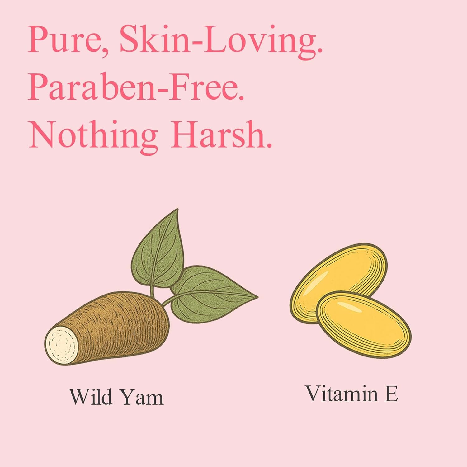At Last Naturals SKIN Moisturizer Gel 1.5 oz Plant Based with Wild Yam and Vitamin E Helps Restore Moisture and pH Balance for Feminine Care Paraben Free Non Greasy Long Lasting Hydration 1 Pack - Image 4