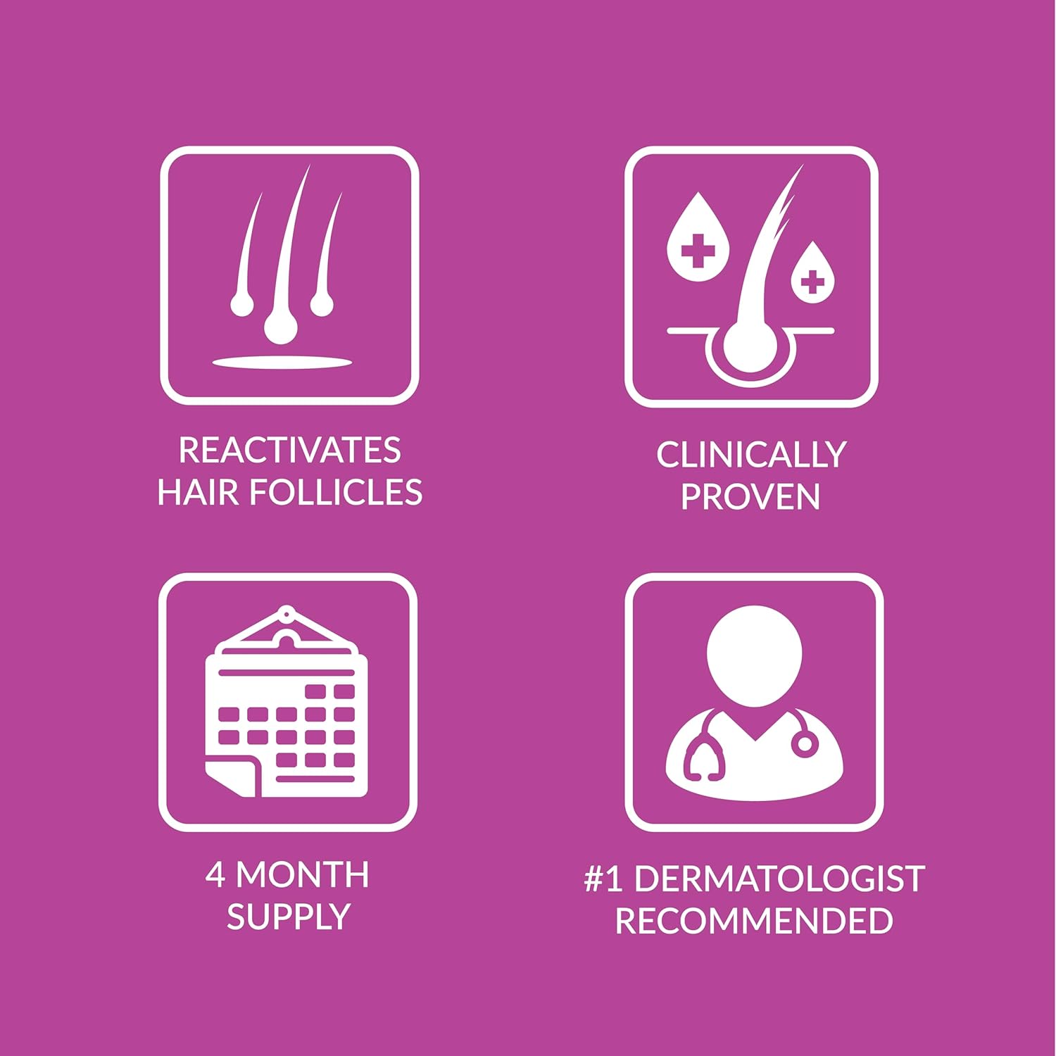 Minoxidil Topical Aerosol Foam, 5%, Hair Regrowth Treatment for Women, 2.11 oz Reactivates Hair Follicles to Stimulate Hair Regrowth - 4 Months Supply - Image 4