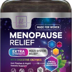Menopause Supplements for Women - Hot Flash Night Sweats & Menopause Relief Pills - Probiotic Blend 8 Billion CFU Per Serving with Dong Quai & Black Cohosh - Vaginal, Digestive Support - 120 Capsules