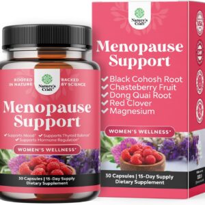 Complete Herbal Menopause Supplement for Women - Multibenefit Menopause Ease Hormone Balance for Women for Night Sweats Mood and More with Dong Quai Vitex Chaste Berry and Black Cohosh - 30 Count