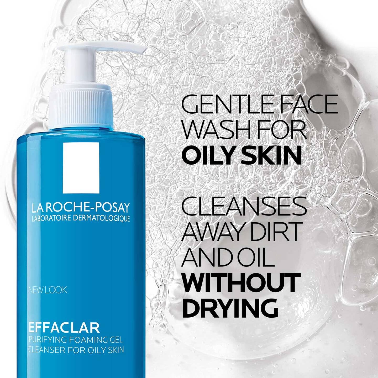 La Roche-Posay Effaclar Purifying Foaming Gel Cleanser for Oily Skin, With Zinc Pidolate To Remove Excess Oil, Alcohol Free & Oil Free, Face Wash For Oily Skin, Dermatologist & Sensitive Skin Tested - Image 3