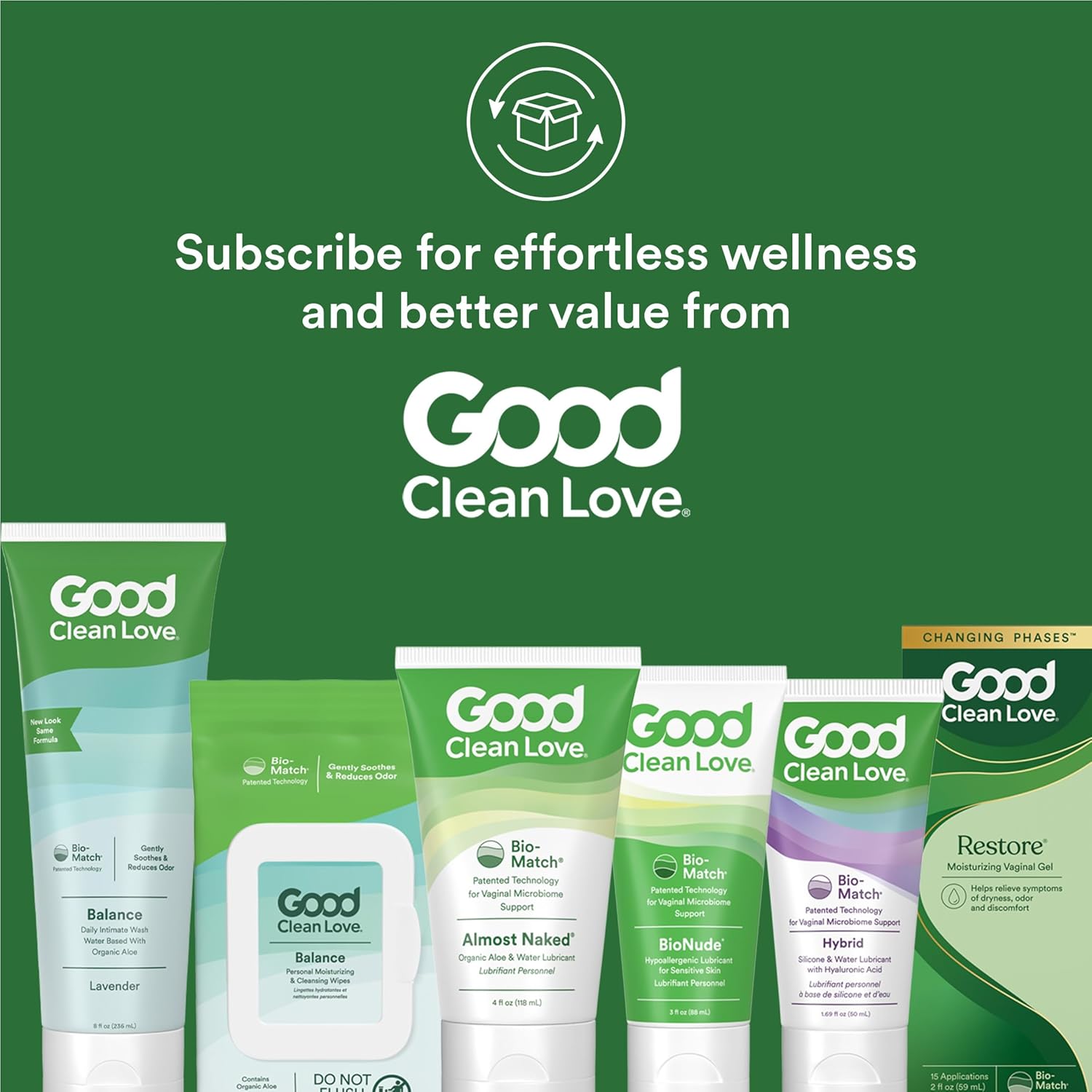 Good Clean Love BioNude Ultra Sensitive Personal Lubricant, Hypoallergenic Unscented & Unflavored Water-Based Lube, Safe for Adult Toys & Condoms, Intimate Wellness Gel for Men & Women, 3 Oz (2-Pack) - Image 5