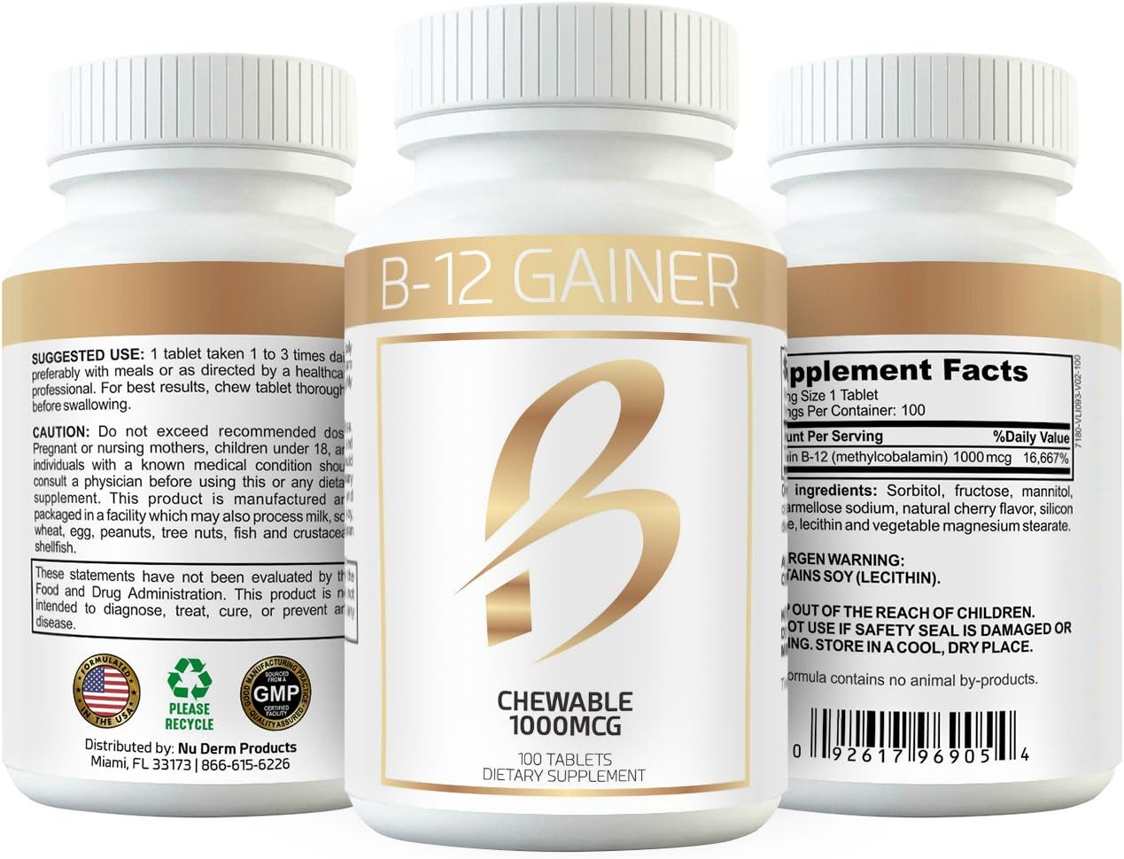 Weight Gainer B-12 Chewable Absorbs Faster Than Weight Gain Pills for Fast Massive Weight Gain in Men and Women While Opening Your Appetite More Than Protein - Image 4