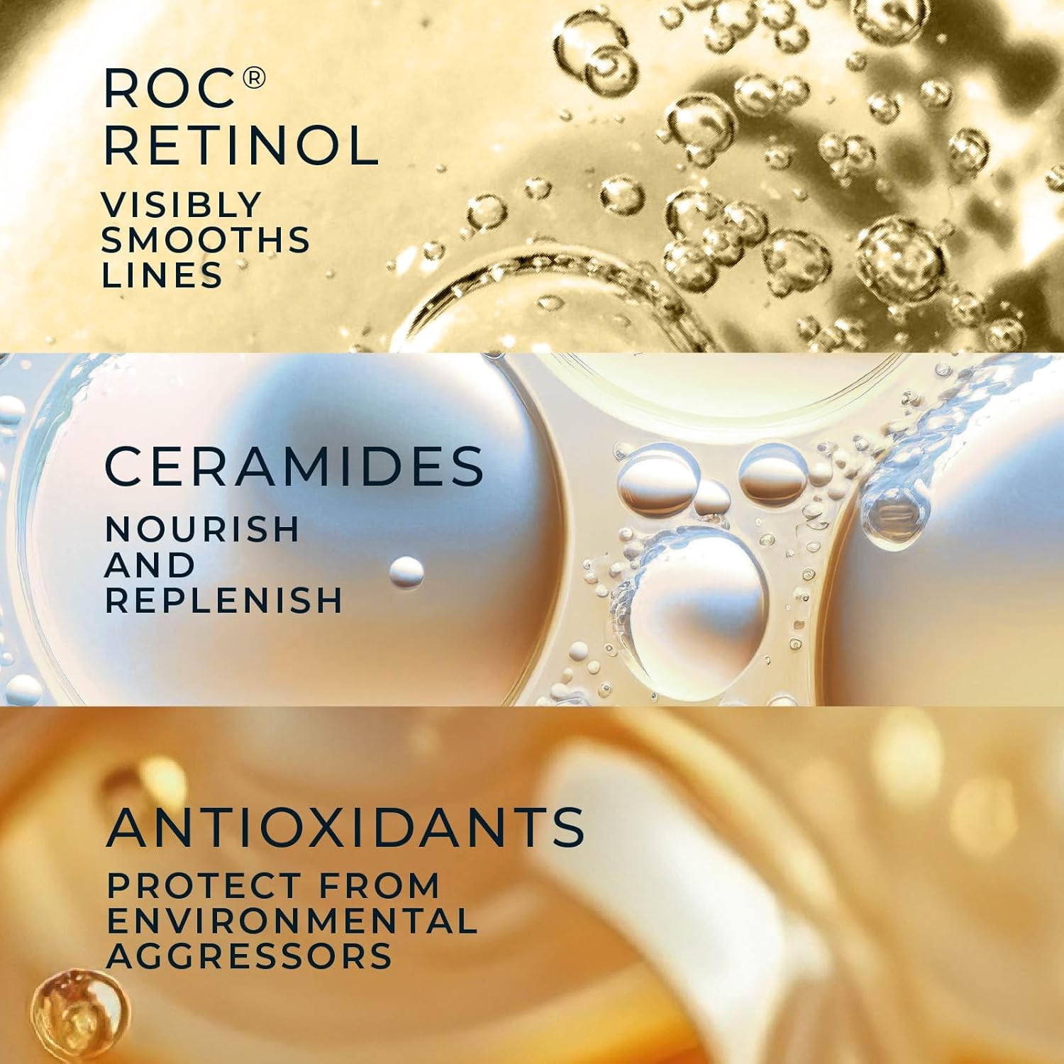 RoC Retinol Correxion Anti-Aging Wrinkle Night Serum, Retinol Serum for Face, Daily Treatment for Fine Lines, Post Acne Scars, 30 Capsules, Unscented, 0.35 Fl Oz - Image 6