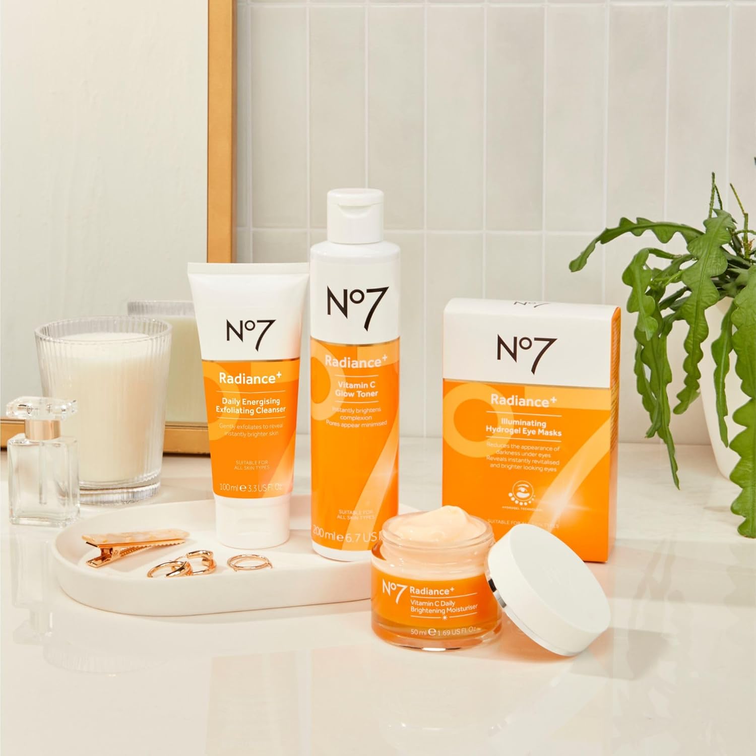 No7 Radiance+ 15% Vitamin C Serum - Radiance-Boosting Face Serum for Glowing Skin - Re-Energizing Vitamin C Skin Care for Daily Use (0.84 oz) - Image 8