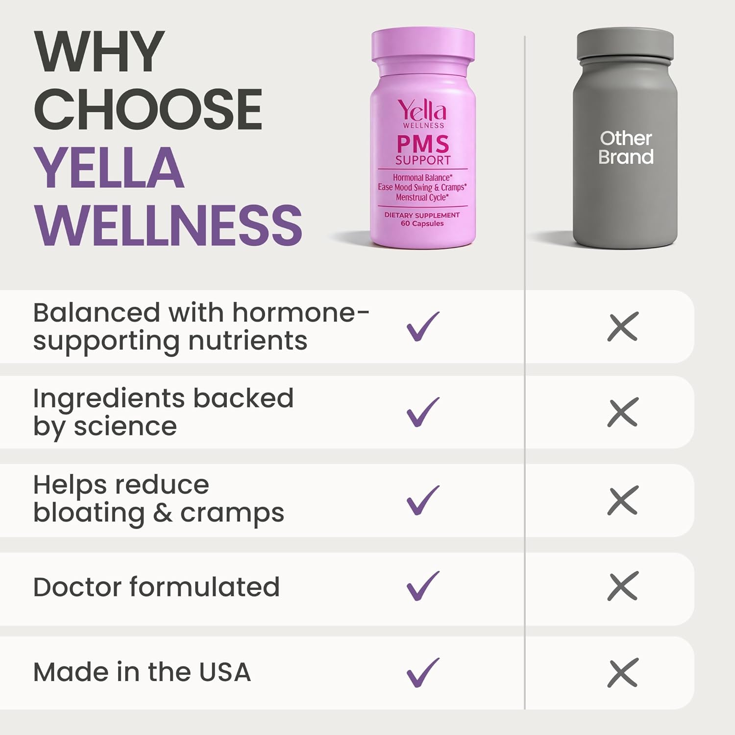 Hormone Balance for Women - PMS Support Supplement for Women w/Chaste Tree, Dong Quai and Ashwagandha- PMS and Menopause Relief for Bloating, Cramps and Mood Swings- (60ct) - Image 4