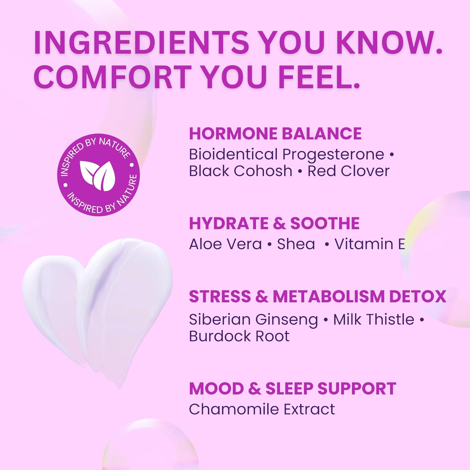 Progesto+ Cream | Bioidentical Hormone Support & Synthetic Progesterone Free | For PMS & Menopausal Comfort 100g / 3.4 oz (3 Month Supply) - Image 4