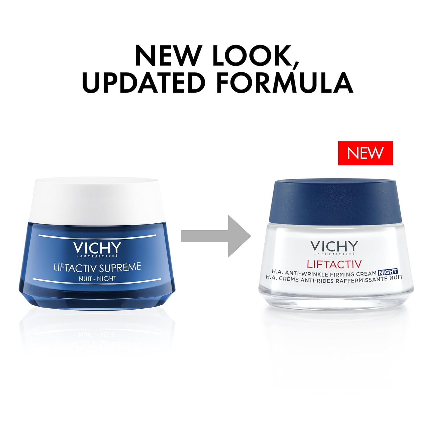 Vichy LiftActiv Supreme Night Cream, Anti Aging Face Cream with Vitamin C and Rhamnose to Firm and Brighten, Suitable for Sensitive Skin - Image 2