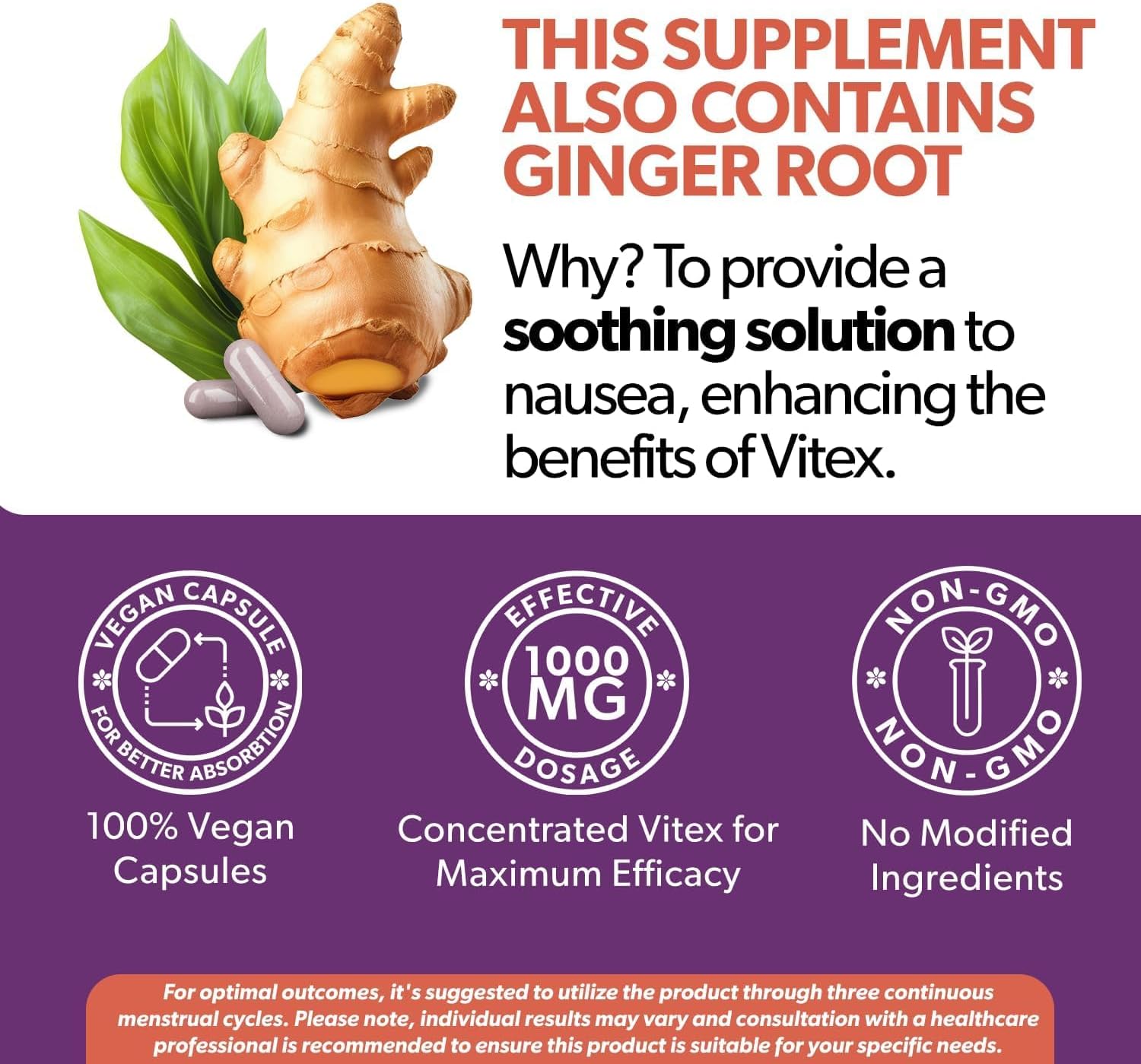 Intimate Rose Vitex Chasteberry Supplement for Women, 1000 mg - Chaste Tree Berry for Hormone Balance, Fertility & PMS Support, Regulate Cycles - 60 Capsules - Image 3